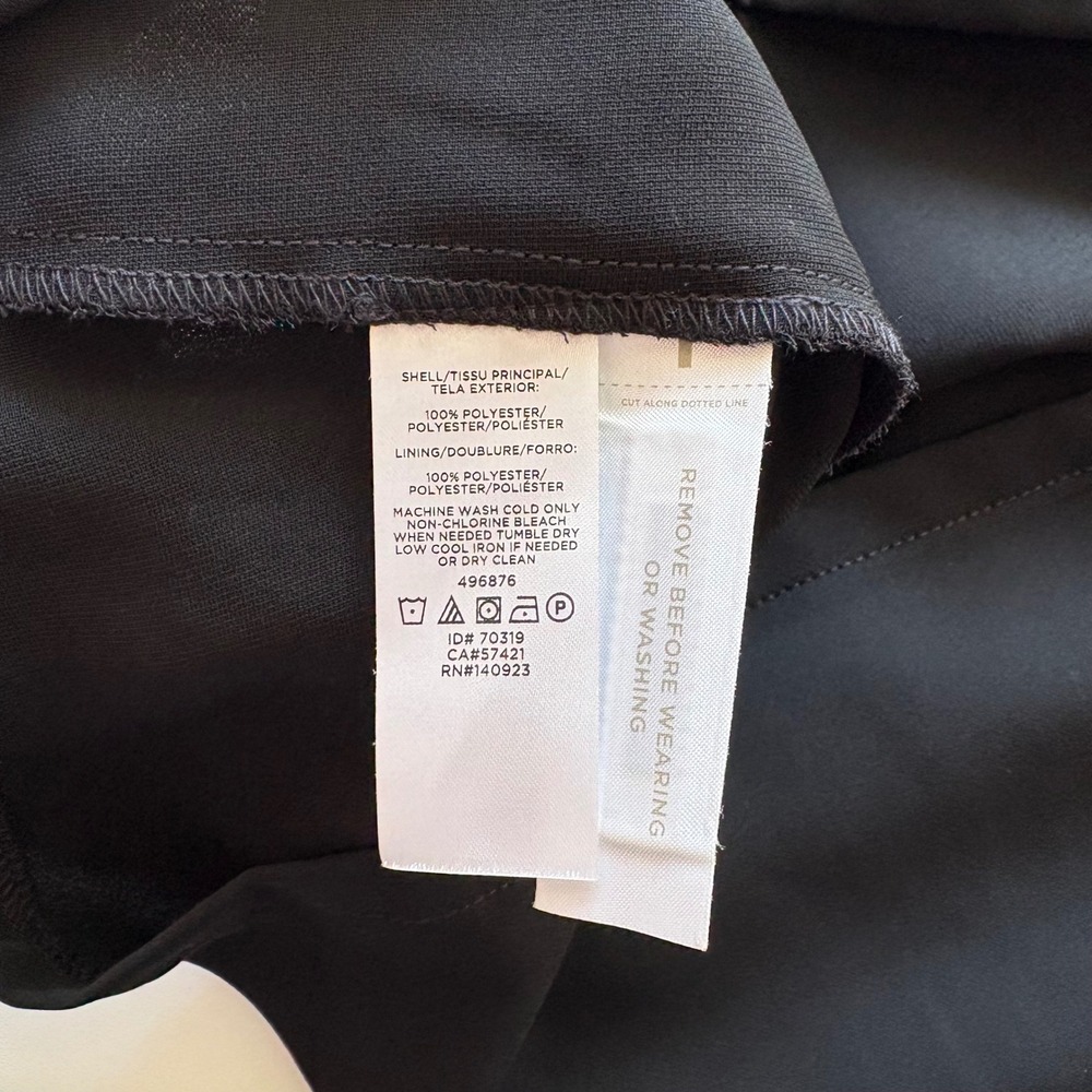 LOFT Sheath Dress Womens 2 Black Cross Back Cutout Sleeveless Side Zip 27532188 - Picture 11 of 11